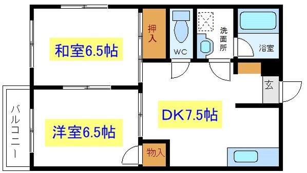 お花茶屋駅 徒歩12分 1階の物件間取画像